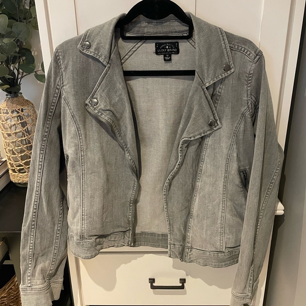 Lucky Brand Grey washed Jean Jacket